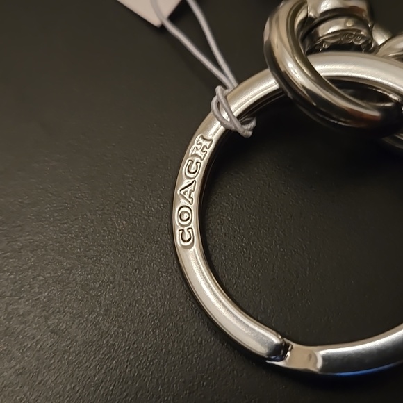 Coach Pop Art Delicious Milkshakes Leather Keychain Bagcharm Silver HW NWT - Picture 6 of 7